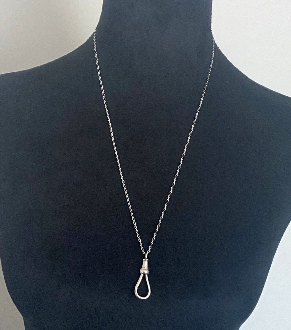 James Avery Retired Changeble Charm Fob Necklace 24”
